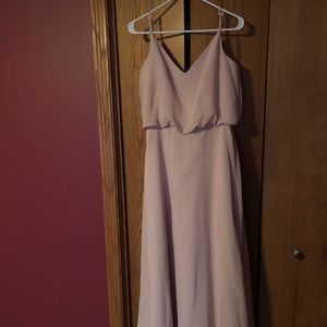 Blush bridesmaid dress